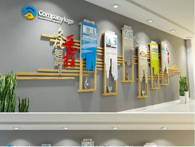 北京地林偉業科技股份有限公司企業文化背景墻設計