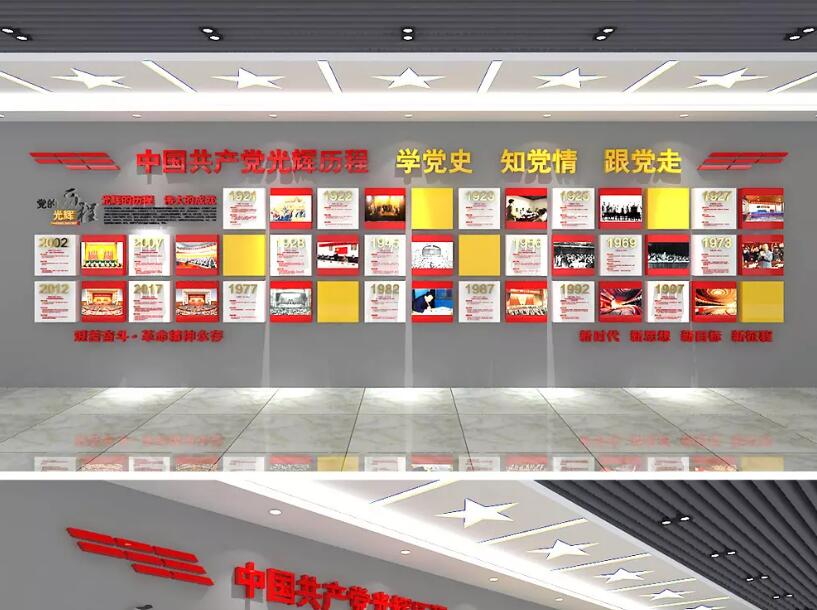 幸福社區(qū)黨建文化墻素材