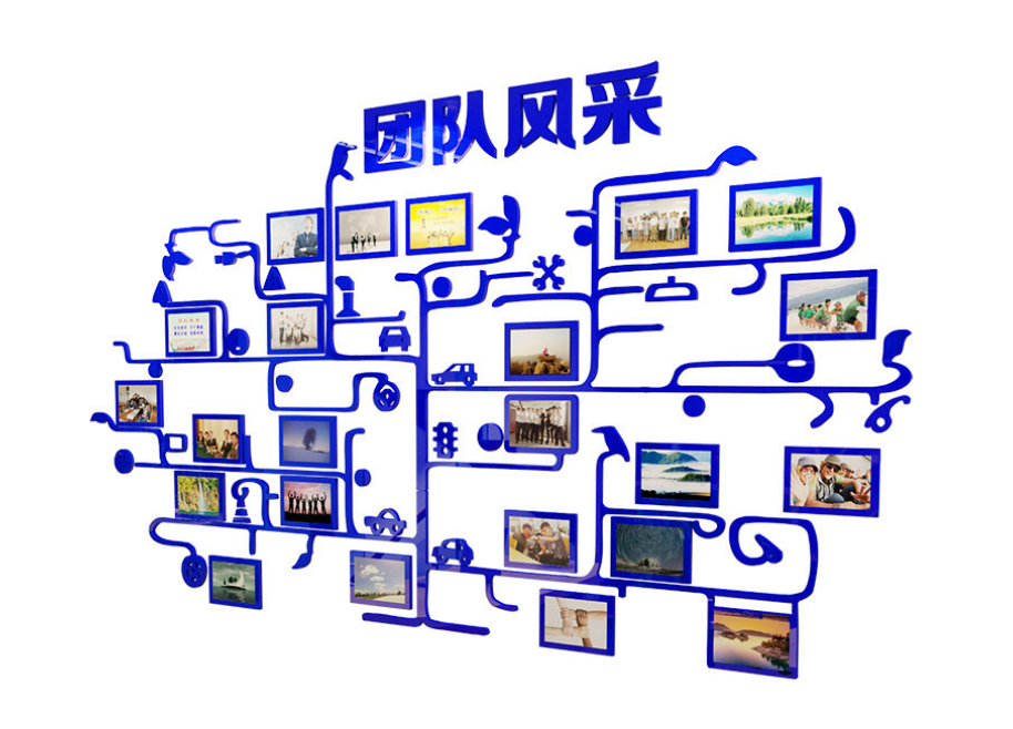 榮譽墻團隊宣傳欄墻貼業績展示