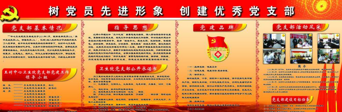 醫院黨建文化墻圖片