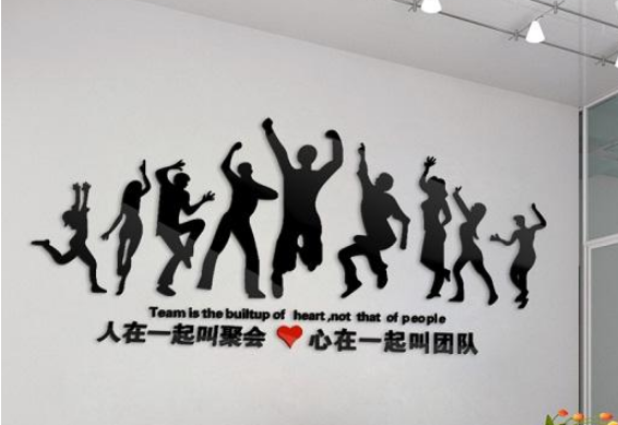 辦公室照片墻裝飾貼3d亞克力立體墻貼公司創意勵志文化墻