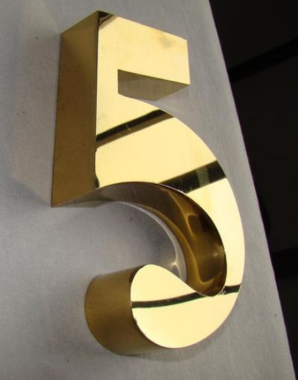 鈦金字制作 不銹鋼球面鈦金字