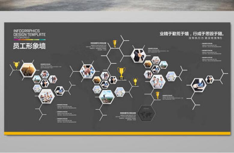 廣州威博廣告有限公司企業(yè)員工文化墻制作效果圖