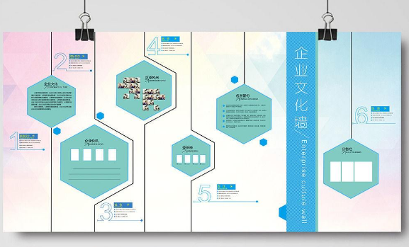 企業榮譽墻展廳設計公司文化墻創意效果圖