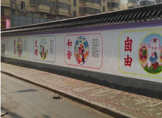 王莊社區(qū)文化墻制作