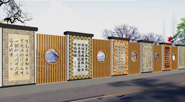 景區(qū)浮雕文化墻制作效果圖