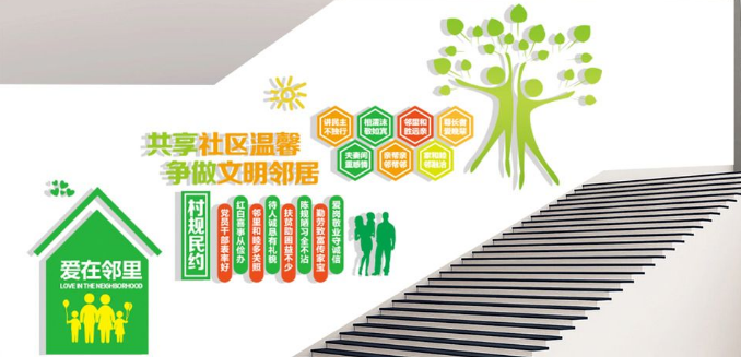 社區(qū)走廊文化墻圖片