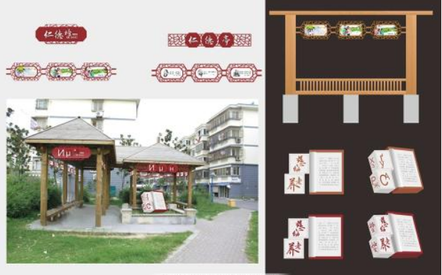 社區(qū)樓梯走廊文化墻展板圖片