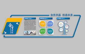 線條創意企業文化墻
