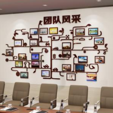 企業(yè)文化墻設(shè)計公司簡介創(chuàng)意辦公室文化長廊