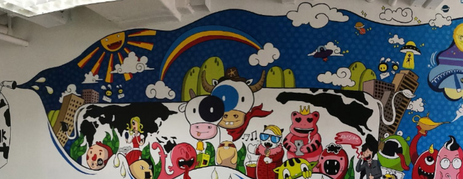 南寧幼兒園墻繪酒店彩繪沙發(fā)背景墻彩繪文化墻