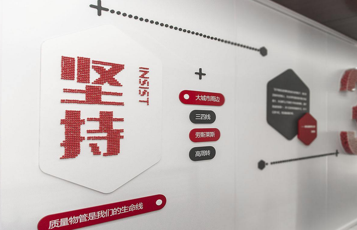 創意企業文化墻展示