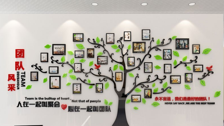 員工文化墻設(shè)計公司文化墻 員工照片員工文化墻