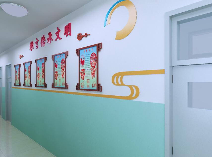 高中校園文化墻制作效果圖