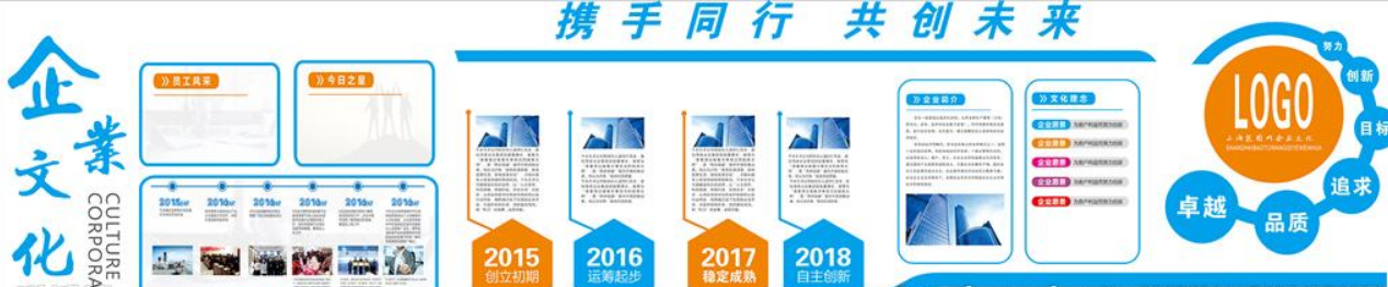 高端大氣的企業(yè)文化墻的打造