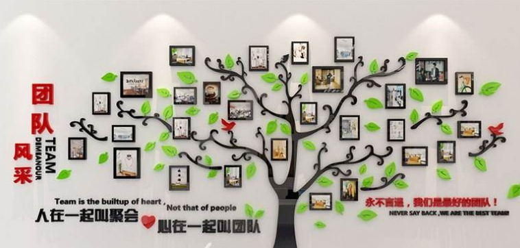 立體墻貼公司工作室團隊勵志標語墻貼企業辦公室會議室文化墻