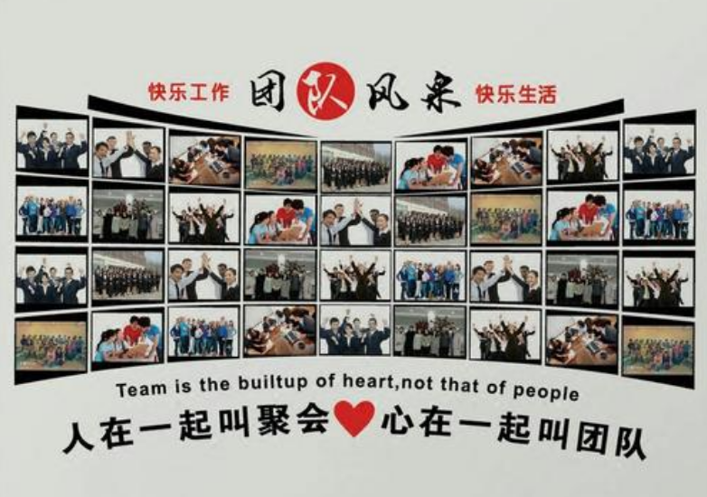 公司辦公室員工團隊風采照片勵志墻貼企業文化墻激勵