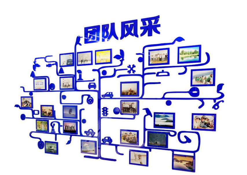 熱賣辦公室裝飾榮譽墻 公司文化墻3d立體墻貼 團隊照片墻