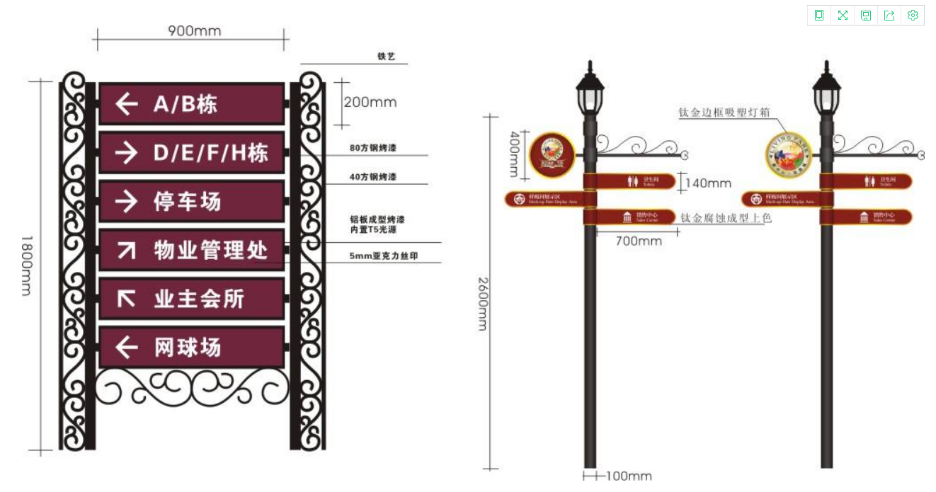 導(dǎo)視牌路標(biāo)矢量模板素材