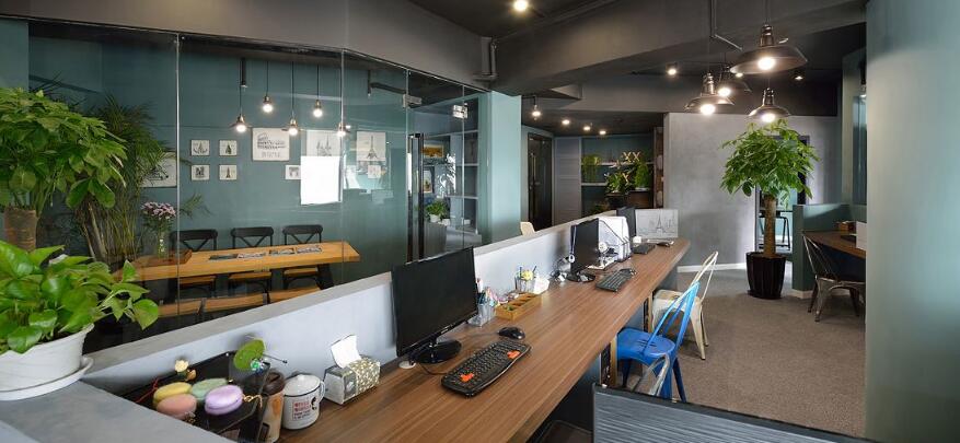 混搭風格辦公室企業文化墻制作效果圖