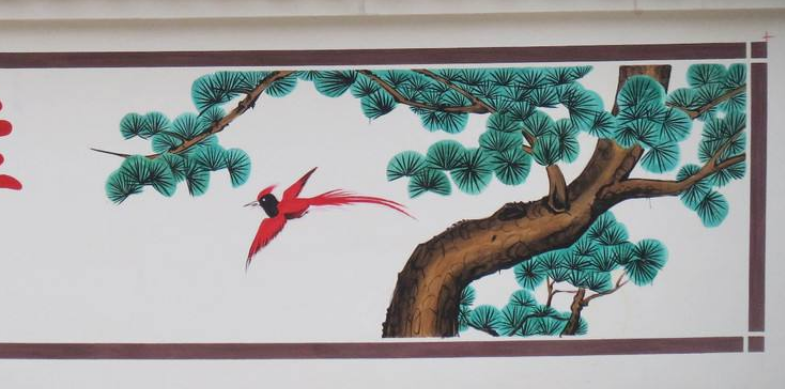 新農(nóng)村文化墻墻繪 手繪墻