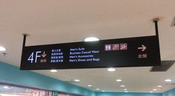 沃爾瑪商場(chǎng)導(dǎo)視牌制作效果圖