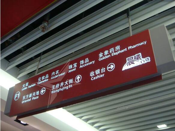 華聯(lián)商場(chǎng)導(dǎo)視牌制作效果圖