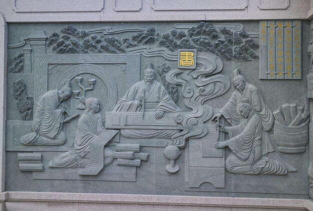 校園浮雕文化墻制作效果圖