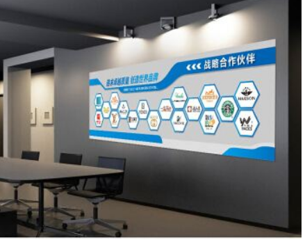 現(xiàn)代大型企業(yè)文化墻公司簡(jiǎn)介展板形象墻設(shè)計(jì)