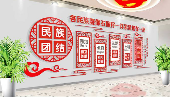 企業(yè)文化社區(qū)文化黨建文化墻布置設計圖