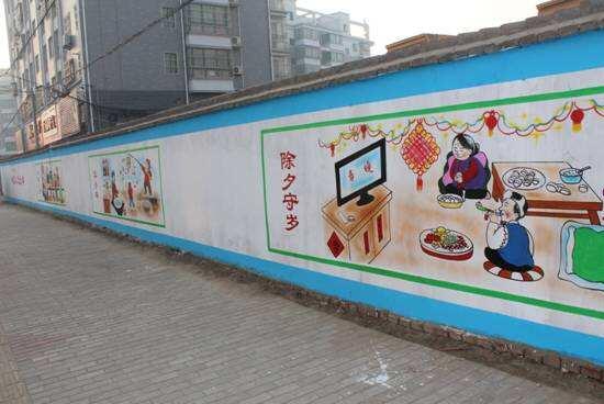 文化社區街道文化墻制作效果圖