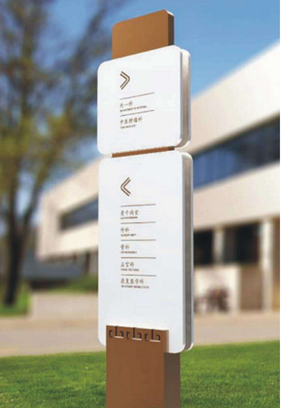 學校導向牌不銹鋼標牌導視牌醫院商場景區交通標識標牌導視導向牌
