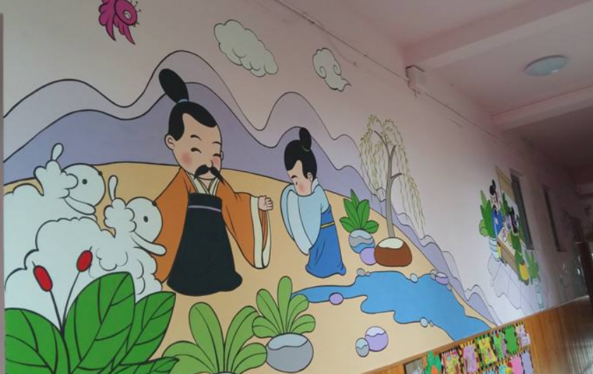 江西工程學院師生手繪文化墻為新農村建設添彩