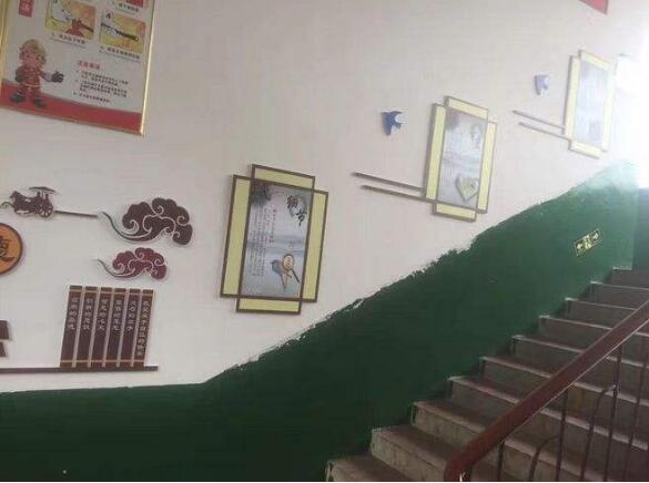 校園走廊文化墻制作效果圖