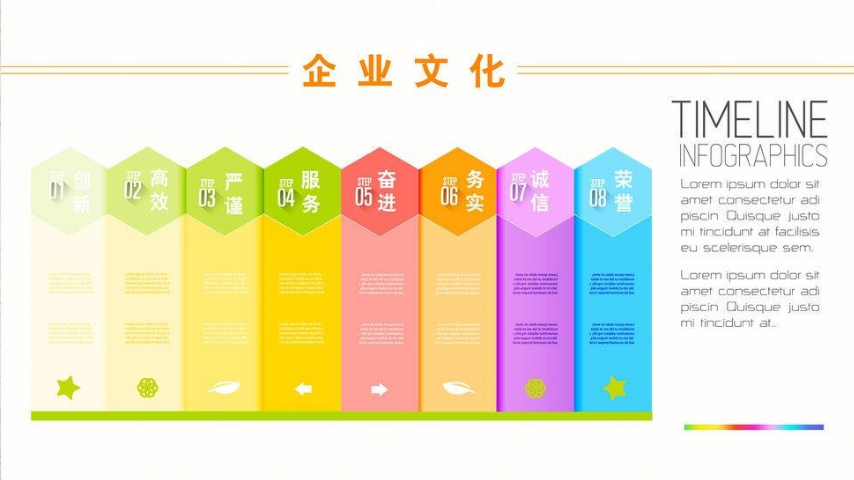 簡約大氣企業文化墻背景