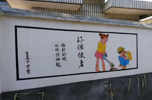 簡約農村街道文化墻制作效果圖