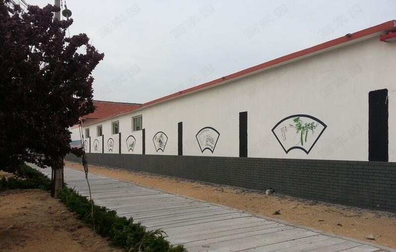 簡約農村街道文化墻制作效果圖