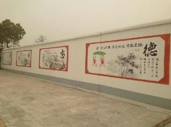 卡通社區文化墻制作效果圖