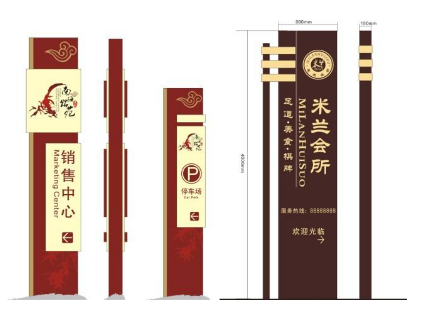 導視牌效果圖制作3
