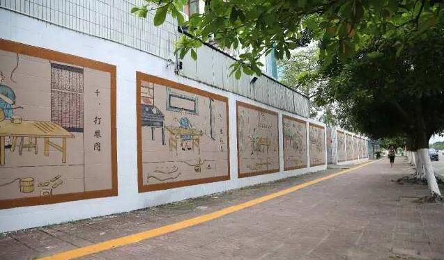 街頭文化墻制作效果圖