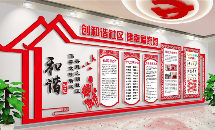 校園社區(qū)道德文化樓梯文化墻