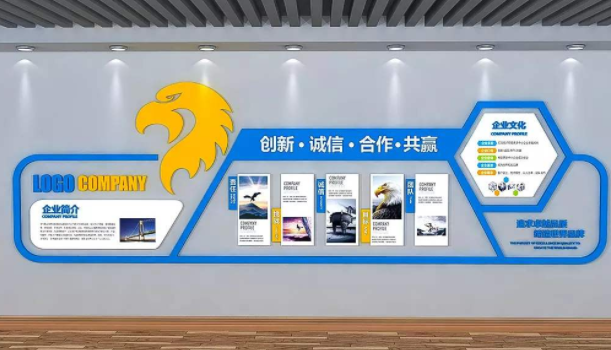 員工照片墻3d立體墻貼亞克力辦公室企業文化墻公司