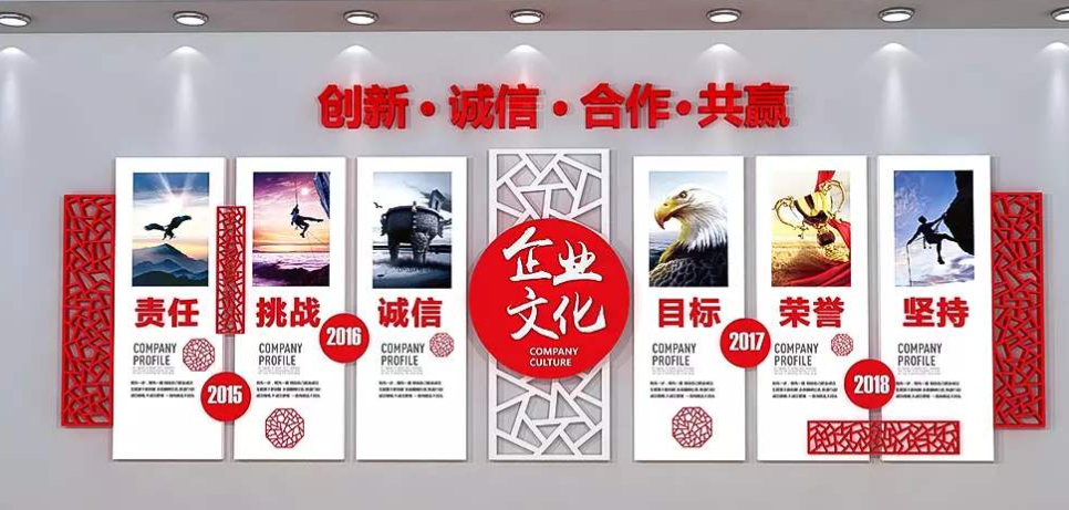 立體企業文化墻公司辦公室照片墻背景墻