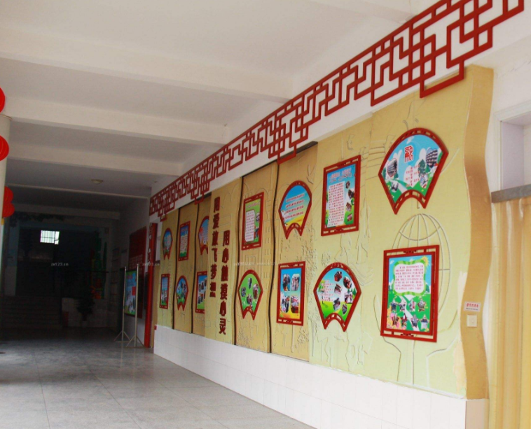 微立體uv走廊文化墻校園文化學(xué)習(xí)園地設(shè)計
