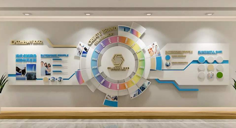 高端簡潔公司企業(yè)文化展板企業(yè)文化墻設計