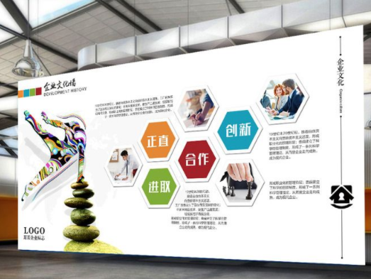 個(gè)性手拉手照片墻企業(yè)文化墻