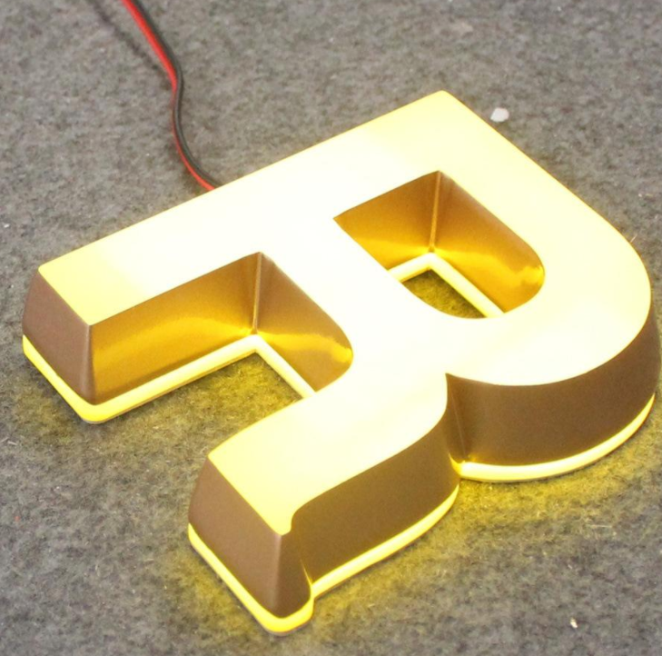 新款戶外不銹鋼發(fā)光字門(mén)頭定做亞克力平面led燈