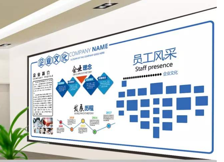 微立體企業文化墻活動室照片墻展示