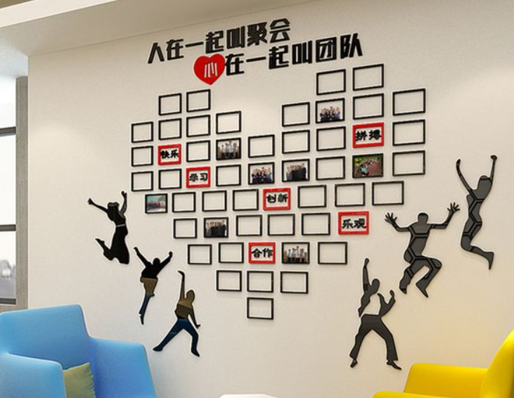 勵志標語墻貼公司企業文化墻激勵文字創意裝飾亞克力辦公室墻