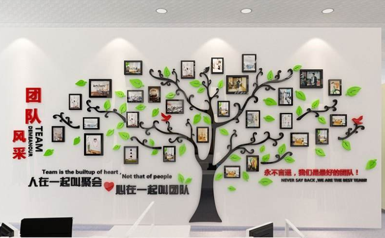質量3d立體亞克力墻貼公司企業文化墻